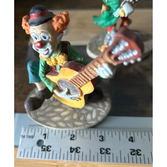 Stone Avenue Collectors Paradise Clown Figurines Set With Guitar & Puppies - Picture 8 of 8